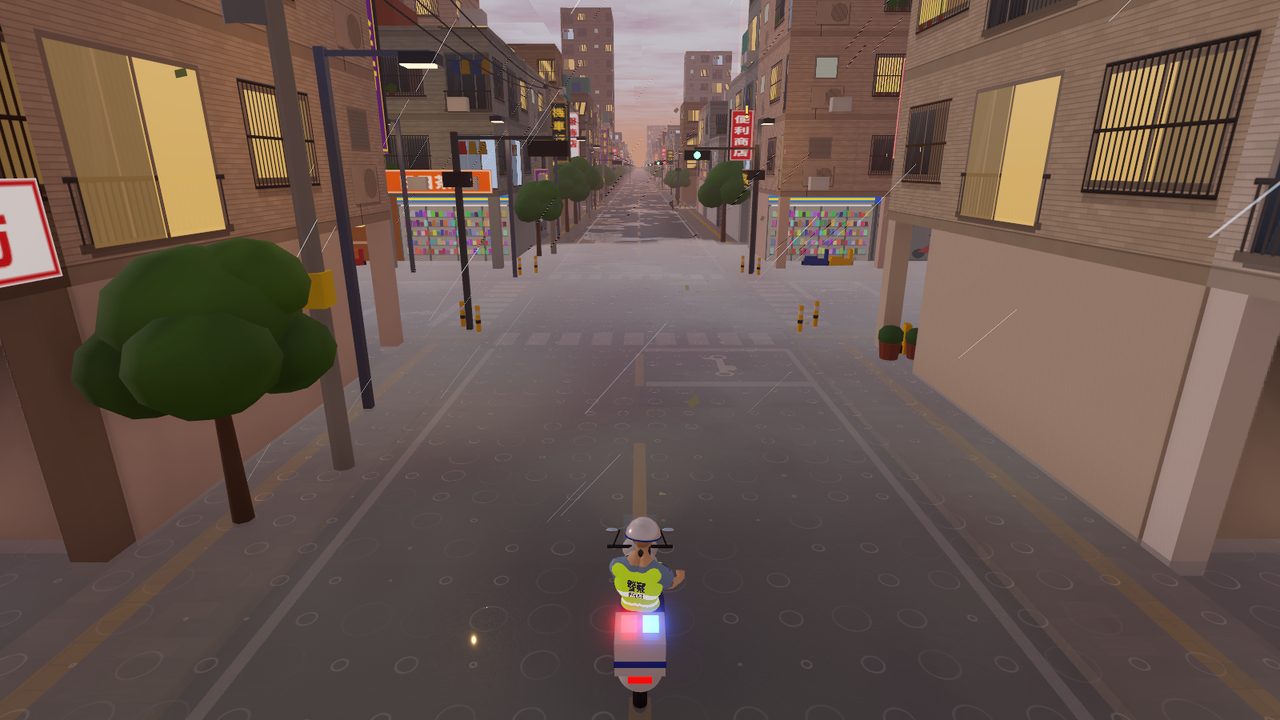 雷雨夜的街道